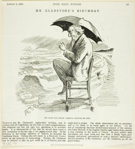 De verjaardag van Mr. Gladstone, uit de Pall Mall Budget