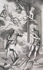 Necker beoordeeld door het tribunaal van de lantaarn - in Supplement à la vie privée et ministère de M. Necker, Directeur général des Finances door een burger, ed. Pellet, Genève door Unknown artist