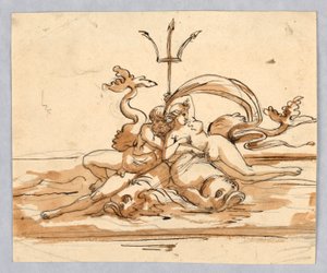 Neptunus en Amphitrite door Unknown artist
