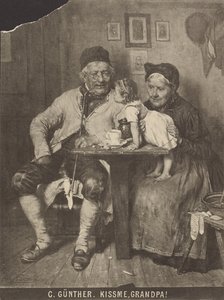 O. Günther - Kus me, opa! door Unknown artist