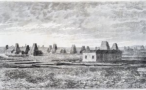 Oliebronnen, Baku, Kaukasus (Nobel)