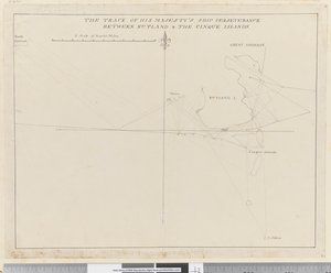 Pagina 38b Het spoor van het schip Perseverance van Zijne Majesteit tussen Rutland en de Cinque-eilanden door Unknown artist