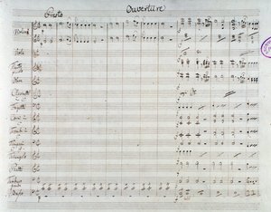 Pagina van de bladmuziek voor Die Entführung aus dem Serail, opera door Mozart, Lichtenthal versie (1838)