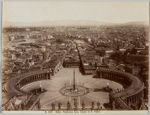 Panorama vanaf de koepel van S. Pietro, Rome