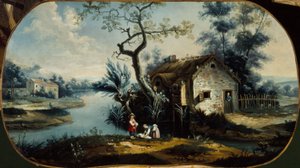 Pastorale scène. Tussen 1701 en 1800 door Unknown artist