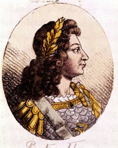 Peter II (1715 tot 1730). Keizer van Rusland (1727-1730). Gravure uit het begin van de 19e eeuw door Unknown artist
