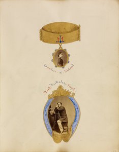 [Fotocollage met portretten van de gravin van Listowel en Lord Berkeley Paget]. door Unknown artist