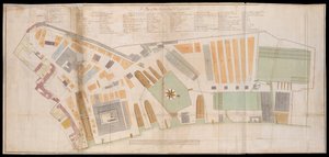 Plan van Deptford Dockyard door Unknown artist