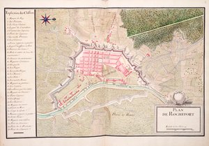 Plan van Rochefort door Unknown artist
