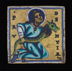 Plaquette: Prudentia (Voorzichtigheid)