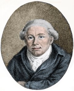 Portret van Georg Christoph Lichtenberg (1742-1799), Duitse wetenschapper, satiricus en Anglofiel - gravure door Unknown artist