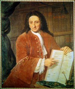 Portret van Apostolo Zeno (1668 - 1750), librettist en dichter.