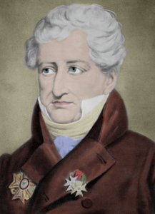 Portret van Baron Georges Cuvier (1769-1832), Franse natuuronderzoeker. door Unknown artist