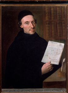 Portret van Carlo Zuccari (1704-1792) Italiaanse componist en violist door Unknown artist