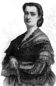 Portret van Carlotta Patti, lyrische zangeres en zus van Adelina Patti. door Unknown artist