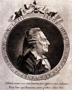 Portret van Casanova (1725 - 1798) - portret in frontispice, in Histoire de ma fuite des prisons de la République de Venetië, geschreven in Dux in Bohemen door Unknown artist