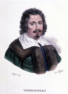 Portret van Evangelista Torricelli of Toricelli (1608 - 1647), Italiaanse natuurkundige