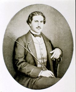 Portret van Gigio Caroli, minnaar van Giuseppina Raimondi, tweede vrouw van Giuseppe Garibaldi. Privécollectie door Unknown artist