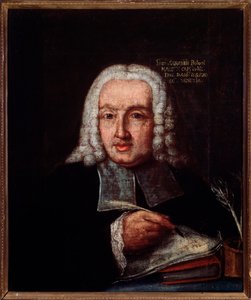 Portret van Giuseppe Giacomo Saratelli, Italiaanse componist en organist door Unknown artist