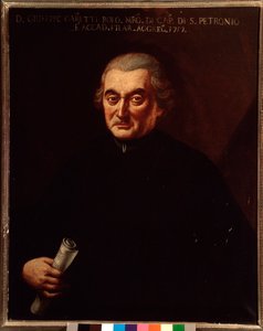 Portret van Giuseppe Maria Caretti (1690-1774) Italiaanse componist door Unknown artist