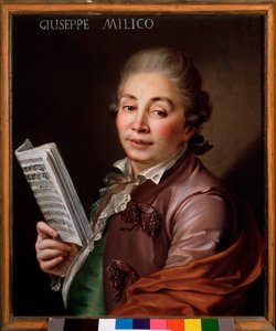 Portret van Giuseppe Millico (1737-1802) Italiaanse castraat