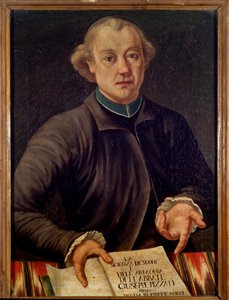 Portret van Giuseppe Pizzati, Italiaanse muziektheoreticus