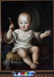 Portret van grootvorst Alexander Pavlovich van Rusland als baby door Unknown artist