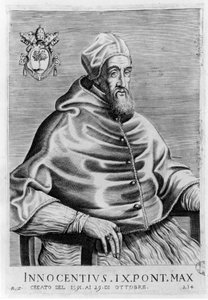 Portret van Innocentius IX (1519 - 1591) door Unknown artist