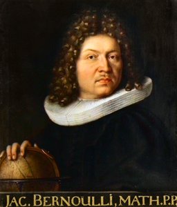 Portret van Jacques Bernoulli (1667-1748) - Zwitserse wiskundige door Unknown artist