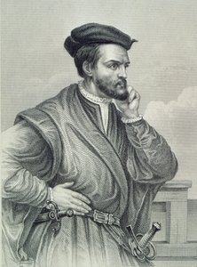 Portret van Jacques Cartier door Unknown artist