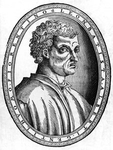 Portret van Leon Battista Alberti (1404 - 1472), Italiaanse humanist en architect door Unknown artist