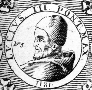 Portret van Lucius III (? - 1185) door Unknown artist