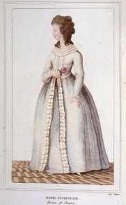Portret van Marie Antoinette (1755-1793) (gravure 1830)