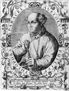 Portret van Philippus Aureolus Theophrastus Bombastus von Hohenheim Paracelsus