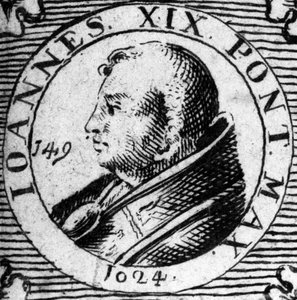 Portret van paus Johannes XIX (1024-1032) door Unknown artist