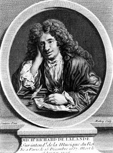 Portret van Richard Delalande, superintendent van de Muziek van de Koning; geb. 15 dec. 1657 in Parijs; overl. 18 jan. 1726 door Unknown artist