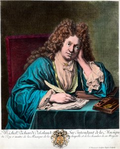 Portret van Richard Delalande, superintendent van de Muziek van de Koning, in Parijs door Unknown artist