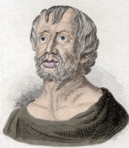 Portret van Seneca (Lucius Annaeus Seneca, 4 v.Chr.-65 n.Chr.), filosoof van de Stoïcijnse school, toneelschrijver en Romeins staatsman. door Unknown artist