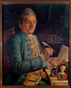 Portret van Vincenzo Olivieri, Italiaanse componist