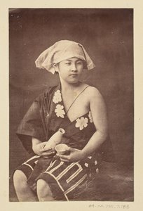[Portret van een zittende vrouw]. door Unknown artist