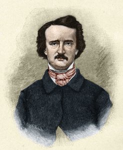 Portret van de Amerikaanse schrijver Edgar Allan Poe (1809-1849).