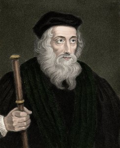 Portret van de Engelse theoloog en hervormer John Wyclif