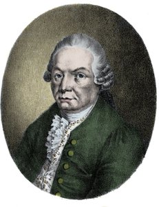 Portret van de Duitse componist Carl Philip Emanuel Bach (1714-1788)