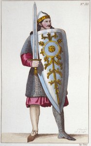 Portret van de Paladijn Roland, neef van Karel de Grote door Unknown artist
