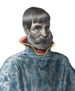 Portret van de Spaanse conquistador Juan Ponce de Leon (1460-1521), Ontdekkingsreiziger van Florida - Portret van Juan Ponce de Leon - Spaanse ontdekkingsreiziger door Unknown artist
