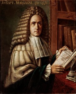 Portret van Giovanni Battista Morgagni, grondlegger van de pathologische anatomie