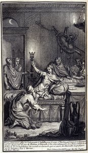 Priamus, zeer bedroefd door de onmenselijkheid van Achilles, voor het lichaam van Hector, dat hij elke dag drie keer rond het graf van Patroclus sleepte, komt hem opnieuw vragen. En deze prins, geraakt door zijn pijn en vernedering, verleent hem zijn verzo