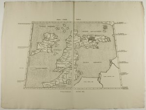 Prima Europa Tabula: Ptolemaeus Romae 1490 door Unknown artist