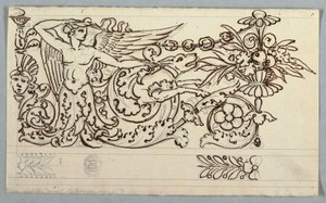Project voor de decoratie van een fries door Unknown artist