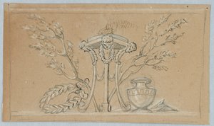 Project voor de Decoratie van een Rechthoekig Paneel door Unknown artist